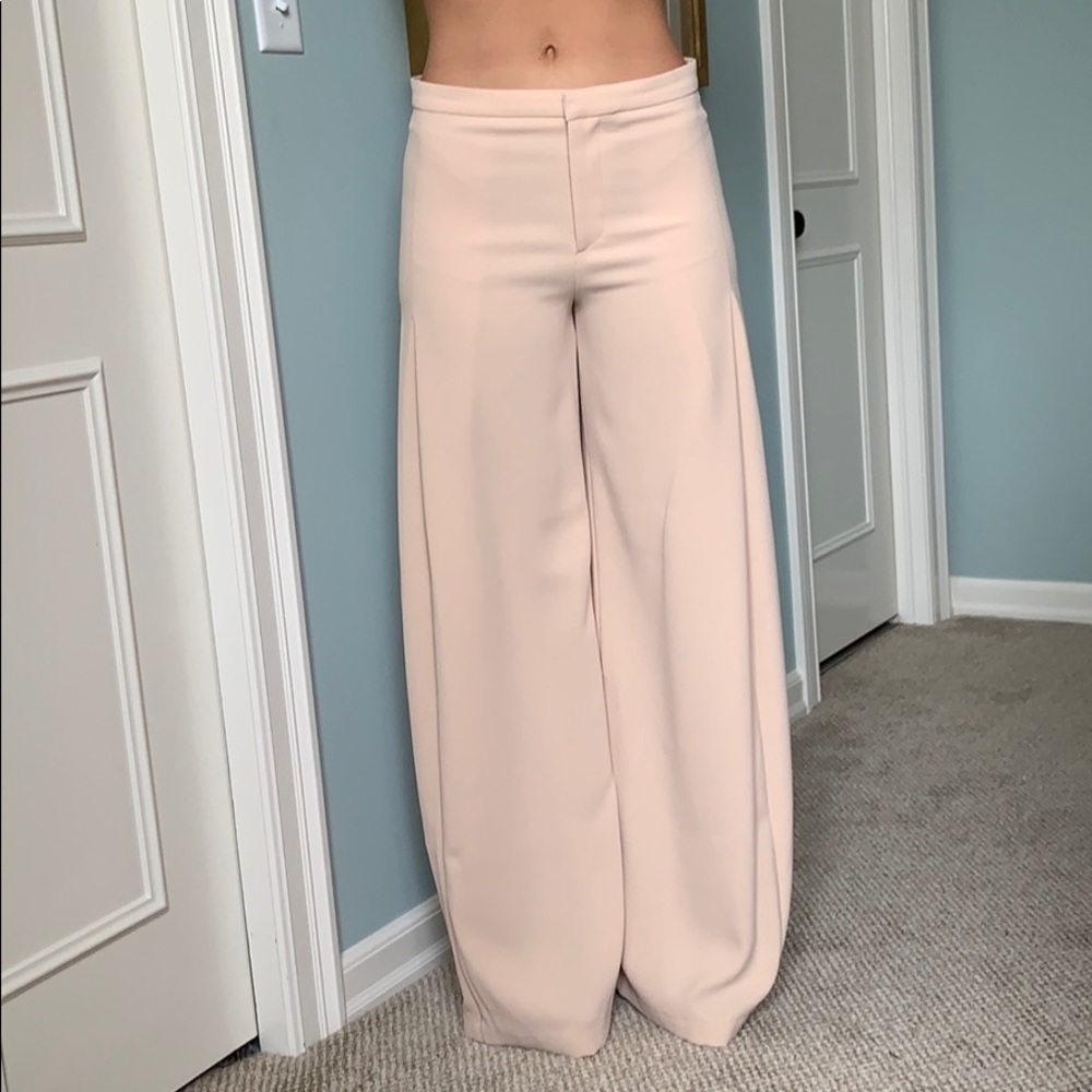 Blush dress pants wide leg